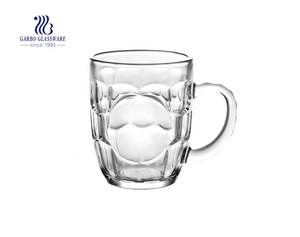 Taza de cerveza de vidrio con hoyuelos, vaso de cerveza transparente para Bar, 400ml, vaporizador de cerveza en 7 días, máquina hecha con logotipo personalizado - Product Image 5