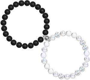 Magnetic Couple <strong>Bracelet</strong> Set for Women Men Girl <strong>Bestfriend</strong> Mutual Attraction Beaded <strong>Bracelet</strong> Set Magnet <strong>Bracelet</strong> for Couples Gif - Product Image 1