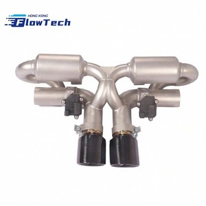 ระบบท่อไอเสียแคทแบ็กวาล์วทรอนิกส์สแตนเลส T304 พร้อมหม้อพักเสียงสำหรับรถปอร์เช่ GT3 992 - Product Image 1