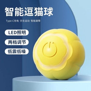 Auto-divertissement automatique boules de jouet pour chat résistant aux morsures consommant de l'énergie jouets de mouvement interactifs pour animaux de compagnie soulagement de l'ennui chat - Product Image 2