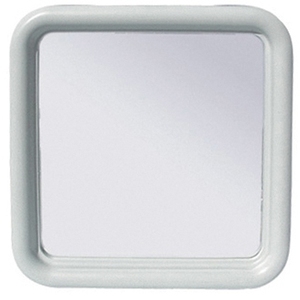 Miroir photo Silvia 50 x 50 cm, série Imma, miroir de salle de bain blanc - Product Image 1
