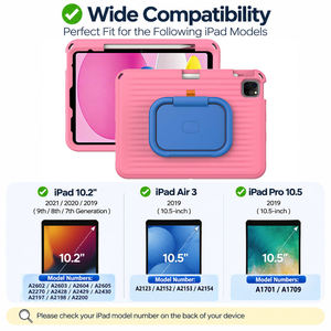 Étui antichoc HGD pour tablette scolaire pour enfants, compatible iPad 9e, 8e, 7e génération 10,2 pouces, étui pour iPad Air 10,5 pouces avec support - Product Image 2