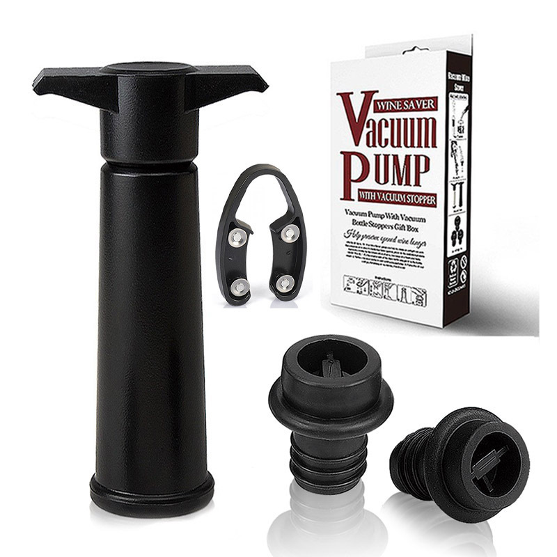 Pompe noire + bouchon 2 trous simple + Coupe-bouchon + Boîte couleur