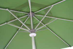 Parasol de luxe rond de 3 m à LED solaires, ouverture/fermeture automatique, structure en aluminium, pour hôtels et jardins extérieurs - Product Image 2