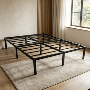 Base Letto Imbottita Moderna con Struttura in <span class=keywords><strong>Ferro</strong></span>, Piattaforma a Doghe in Metallo, <span class=keywords><strong>Testiera</strong></span> in Tessuto per Hotel e Scuole, Misure e Colori Personalizzabili - Product Image 1