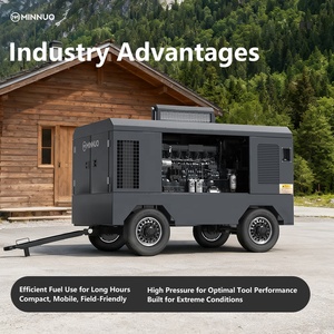 High Pressure for Optimal Tool Performance <strong>Skid</strong> Screw Air <strong>Compressor</strong> Diesel Engine Drive Easy Maintenance, Low Cost - Product Image 3