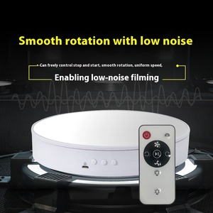 Plateau tournant électrique télécommandé à vitesse <span class=keywords><strong>variable</strong></span> de 20 cm pour la photographie en direct, support d'affichage, accessoires de studio photo - Product Image 6