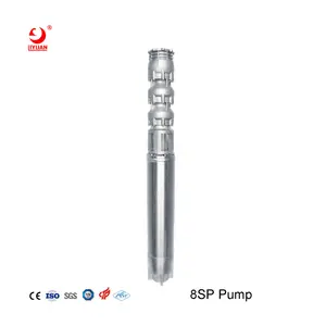8 Inch Precision Casting SP Water Pump Borehole Electric Deep Well Pump Stainless Steel Groundwater Submersible Pump