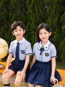 Uniforme escolar de verano de alta calidad, conjunto de manga corta para La Academia británica para niños, se acepta personalizado - Product Image 3