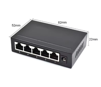 NOUVELLE ARRIVÉE Commutateur POE métallique 5 ports 10/100M Commutateur réseau rapide avec prix compétitif
