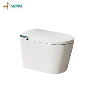 Contemporary Design High Quality Automatic Sanitary Wares Intelligent Elongated Ceramic Toilet
