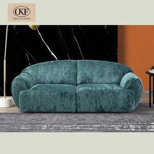 OKF Sofá Modular Inspirado EN LA Naturaleza Verde Oscuro Vintage Restaurante Cabina Relajación Perezosa Sala de Estar Sofá para Uso de Villa - Product Image 1