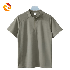 Maglia da Golf da Uomo con Zip a Quarto, Lavorazione a Maglia Solida, Sportiva, Antirughe, Traspirante, ad Asciugatura Rapida - Direttamente dalla Fabbrica |   Vendita all'Ingrosso per Aziende - Product Image 3