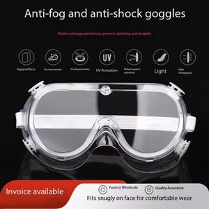 透明防霧傷防止安全ゴーグル工業用構造ダストスプラッシュ保護メガネ - Product Image 2