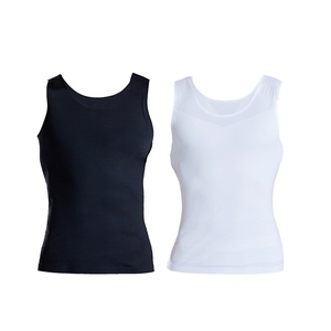 Nuova Canotta Modellante da <span class=keywords><strong>Uomo</strong></span> Senza Cuciture in Nylon Sottile, Contenitiva per Petto e Addome, Abbigliamento Intimo Sportivo - Product Image 1