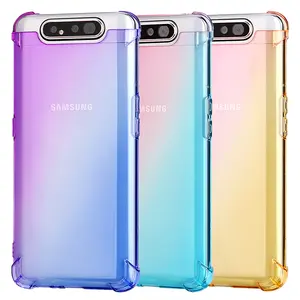 Custodia TPU Antiurto con Colore Sfumato per Samsung <span class=keywords><strong>Galaxy</strong></span> <span class=keywords><strong>A80</strong></span>, Cover Morbida Trasparente in TPU per Samsung <span class=keywords><strong>Galaxy</strong></span> A90 - Product Image 1