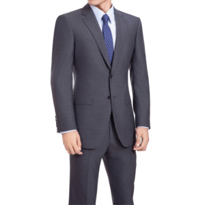 ファッショナブルなメンズビジネススーツ ダークグレー 無地 ノッチドラペル 通気性 プラスサイズ 純毛 エレガント - Product Image 6