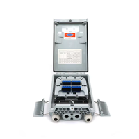 Caja de Distribución de Fibra Óptica FDB con Conector SC de 24 Puertos y 16 Núcleos, de Plástico Blanco para Exteriores, Certificada por TTI ISO9001