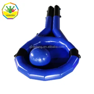 New design giant inflatable tennis racket corporate game tennies ball competitive games for groups