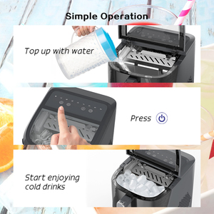 Customized Small Automatic Mini Ice Cube and Maker Household Countertop Icecube Equipment With Plastic Housing Intellig - Product Image 5