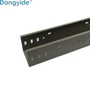 Easy Installation Waterproof Grey Power Coating Trunking Perforated Stainless Steel Cable Tray