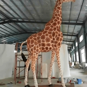 Sculpture de <span class=keywords><strong>girafe</strong></span> de dessin animé artificiel de jardin en résine de qualité supérieure réaliste pour la décoration de paysage dans les jardins et les jardins d'enfants - Product Image 2
