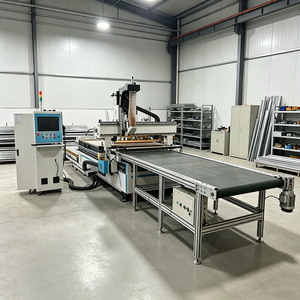 Linea di Produzione per Armadi e Guardaroba con Scarico Automatico, Router CNC per Taglio e Intaglio di Legno, Compensato e MDF - Product Image 1