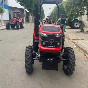 Agricultura Granja de cuatro ruedas Compacto 50HP 4WD Maquinaria de tractor agrícola Agricultura 50HP 4WD Tractor de ruedas con grada en Indonesia