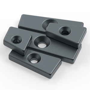 แม่เหล็กนีโอไดเมียม N40SH N42SH N45 N52 แม่เหล็กนีโอไดเมียมรูปทรงสี่เหลี่ยมคางหมู <span class=keywords><strong>N50</strong></span> แม่เหล็กแรร์เอิร์ธเคลือบดาโครเมต ผ่านการทดสอบสเปรย์เกลือ - Product Image 3