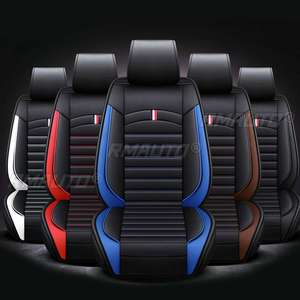 1/2 Housse de siège de voiture universelle, housses de siège avant en cuir, coussin de protection pour sièges de voiture, tapis de protection pour sièges de voiture, accessoires automobiles - Product Image 6
