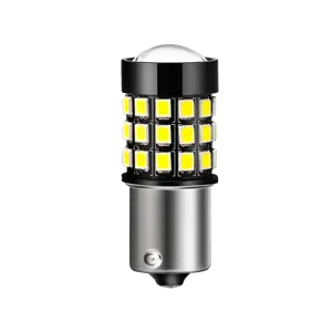 1156 BA15S bombillas LED blancas, cola de parada de freno, luces de señal de giro para automóviles, camiones, Super brillante 3056 3057 4157 3047 LL 4057 LED