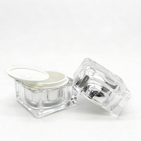 Botella Dispensadora Cosmética Cuadrada Personalizada de Fábrica para Crema de Ojos, Crema de Perlas para Viaje, Crema Hidratante de Día y Noche