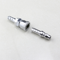 Raccords rapides manuels auto-verrouillants mâles et femelles 8, 10, 12 mm, 1/4'', 3/8'', 1/2'' pour tuyaux de compresseur d'air