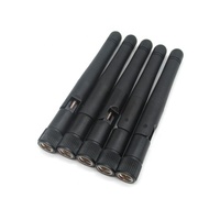 Antenne externe pliable 2,4 G 2400 MHz-2500 MHz 3 dBi 8,5 cm pour appareils intelligents Wi-Fi, Bluetooth, Zigbee avec connecteur SMA en caoutchouc