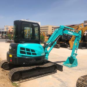 Excavatrice sur chenilles d'occasion KOBELCO SK55SR, mini-excavatrice de 5 tonnes, tracteur, engin de terrassement, machinerie de construction - Product Image 3