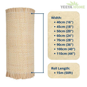 Real Rattan Webbing Roll, Herringbone Weave Natural Rattan Peel Cane for <strong>Furniture</strong> Chair - Product Image 1