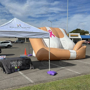 แบบจำลองเต้านมเป่าลมขนาดยักษ์ สำหรับนิทรรศการทางการแพทย์ ผู้หญิง ริบบิ้นสีชมพู แคมเปญสร้างความตระหนักเรื่องมะเร็งเต้านม อวัยวะเป่าลม - Product Image 4