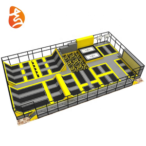Trẻ em ngoài trời nhảy Bungee hình chữ nhật giá rẻ <span class=keywords><strong>Trampoline</strong></span> công viên để bán - Product Image 1