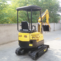 Mesin Mini Excavator EPA/EURO 5 China 1t/1.8t/2t/2.5t/3t Mini Excavator 1.8ton/3ton Berat Operasi Bucket Mini Excavator