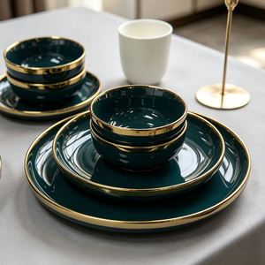 <span class=keywords><strong>Assiette</strong></span> à dîner en <span class=keywords><strong>porcelaine</strong></span> <span class=keywords><strong>blanche</strong></span> polie avec bordure <span class=keywords><strong>argent</strong></span>ée pour hôtel, plat rond pour steak, logo personnalisé, fourniture d'usine - Product Image 4