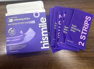 แผ่นฟอกสีฟันฮิสไมล์ ชุดฟอกสีฟันแบบเร่งด่วน V34 สีม่วง ช่วยปรับสีฟันให้ขาวกระจ่างใส - Product Image 6