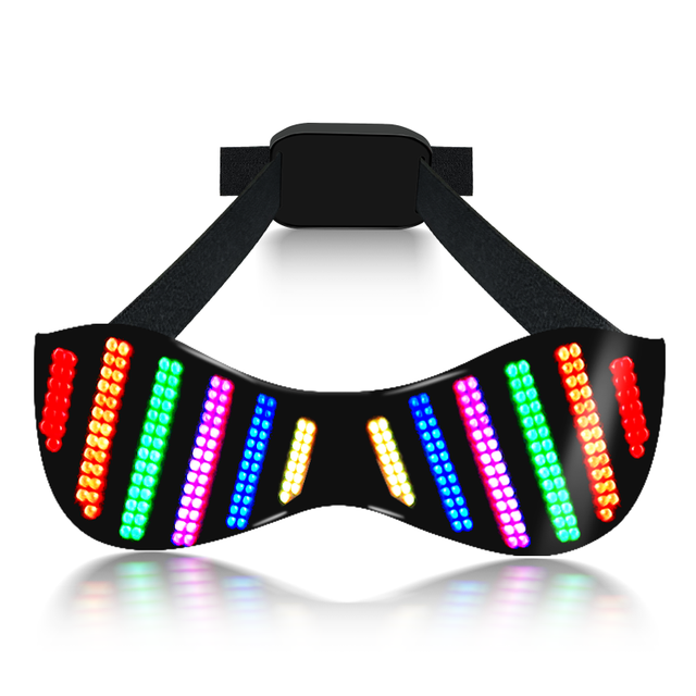 Wholesale Custom Rgb LED Glasses Futuristic Glasses Rave Editable Magic LED Glasses Led Display Wireless Led Glasses