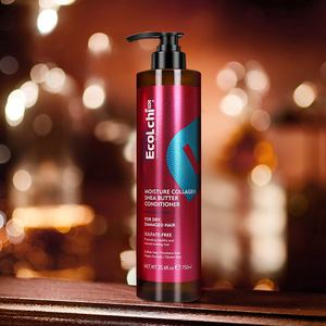 Ecolchi Custom Logo 750ml <strong>Silicone</strong> <strong>Free</strong> Keratin Herbal Argan Nourishing Anti-Frizz Refreshing 2-IN-1 Cream <strong>Conditioner</strong> - Product Image 1