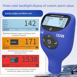 Linshang otomotiv boyası kalınlık ölçer boya filmi metre araba test LS239 için yüksek hassasiyetli kaplama kalınlık ölçer - Product Image 2