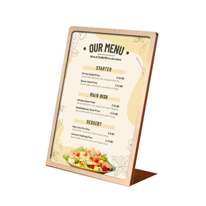 Kim Loại bảng A4 A5 tông quảng cáo áp phích Hội Đồng Quản trị đứng hiển thị khán đài - Product Image 1