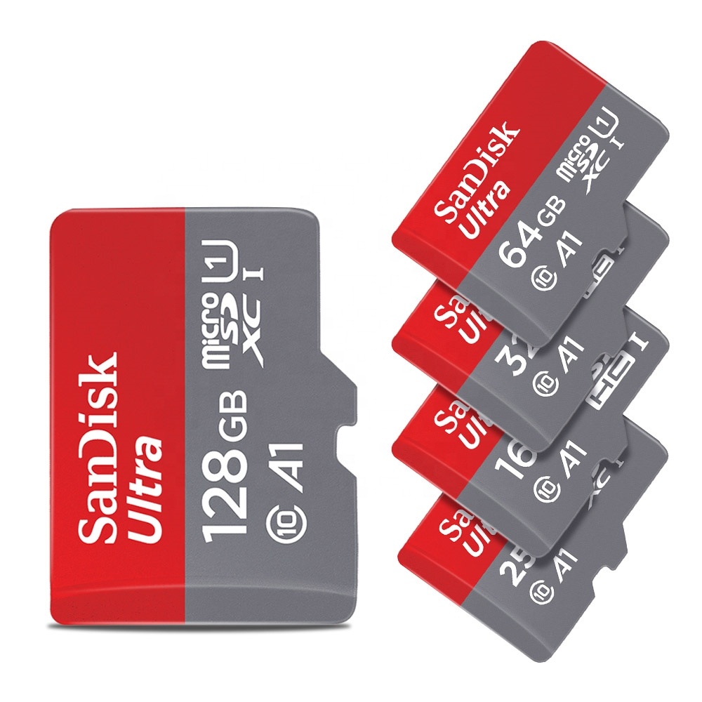 TF-карта Sandisk, класс 10, 16 ГБ, 32 ГБ, 64 ГБ, 128 ГБ, 256 ГБ, карта памяти Sandisk 128
