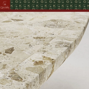 Mesa de Comedor Contemporánea GOLDKING Monet Garden con Tapa de Mármol y Patas Cilíndricas Divididas, OEM ODM Personalizada para Interiores de Condominios de Lujo - Product Image 6