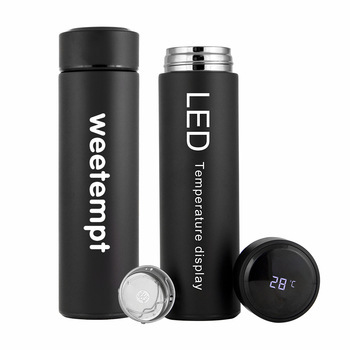 Colorful Smart Water Bottle with LED Temperature Display for Gym & Climbing Gift Vacuum Flask Cup for Boiling Water