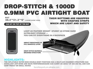 مجموعة جديدة مفضلة دراجة مائية قابلة للنفخ للخدمة الشاقة PVC استقرار عالي للبحر والبحيرة - Product Image 6