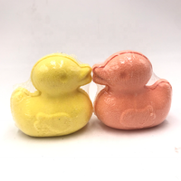 Bombes de bain bio en forme de canard, mignonnes et en forme d'animal, avec 100% d'huiles essentielles, soin de la peau, marque privée OEM/ODM